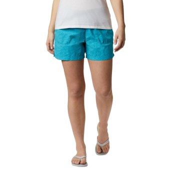 Columbia Sandy River II Printed, Pantalones Cortos Azules Para Mujer | 064871-UWK